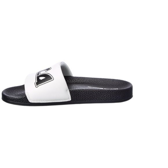 McQ by Alexander McQueen Logo Canvas Slides Sz 12 EU 45